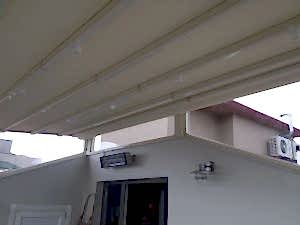 teras raylı tente