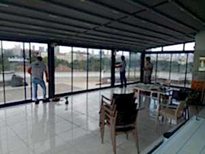 Cafe Kapatma, Raylı Tente